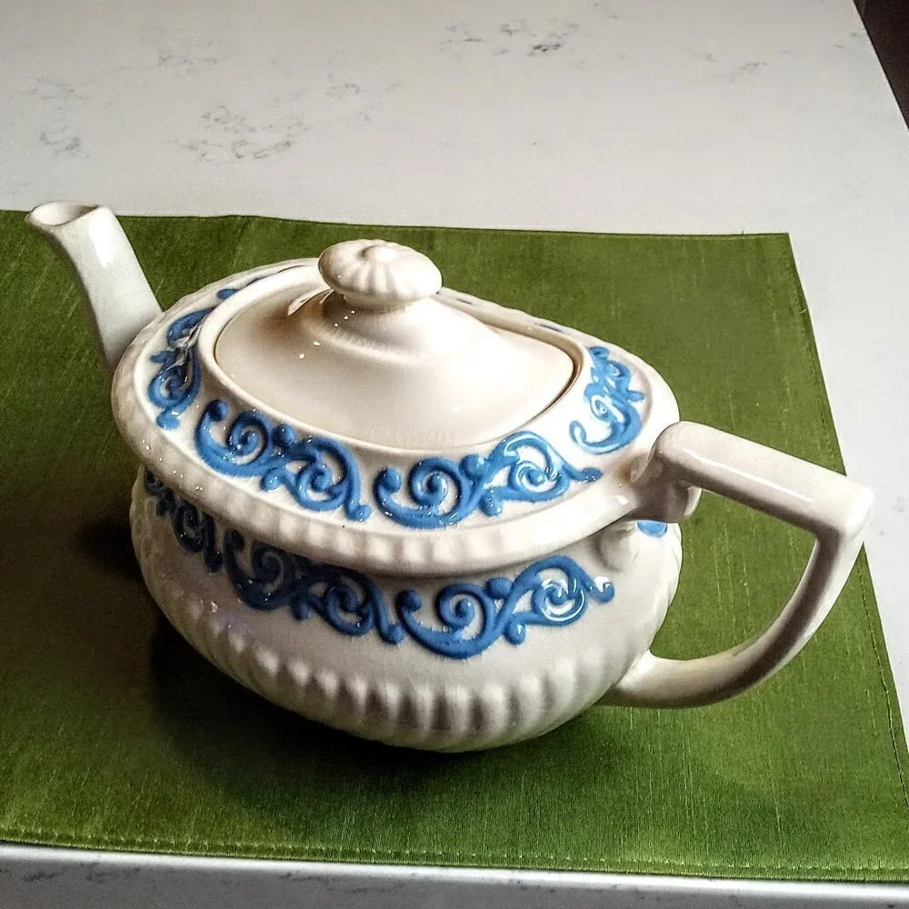 Georgian Gibsons Staffordshire Ceramic Teapot